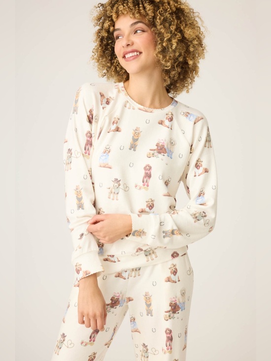 PJ Salvage Tops - PJ SALVAGE Ruff On The Range Dog Long Sleeve Top